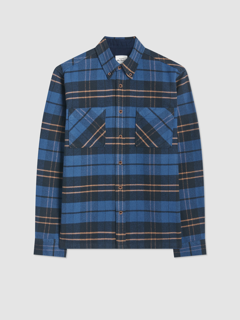 Chemises Ben Sherman Brushed Ivy Check Bleu | HEU-12787854